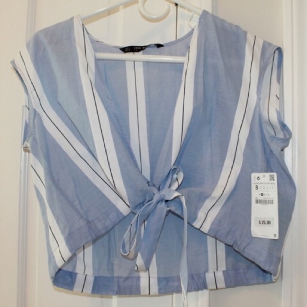 Zara Front-Tie Top